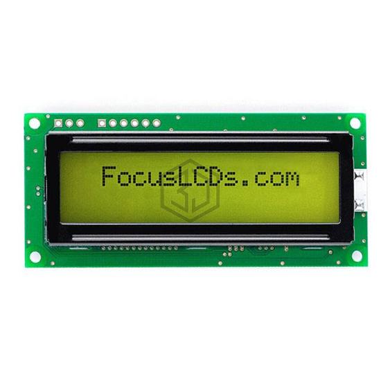 C162ALBFGSY6WT55PABS - Focus LCDs - Display Modules - LCD, OLED Character and Numeric