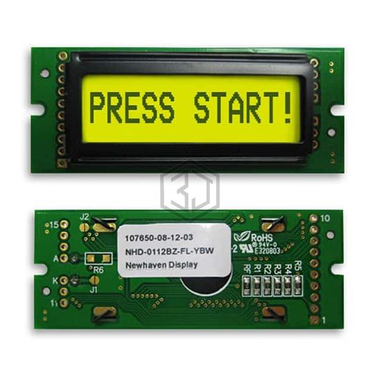 NHD-0112BZ-FL-YBW - Newhaven Display Intl - Display Modules - LCD, OLED Character and Numeric