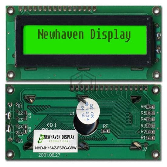 NHD-0116AZ-FSPG-GBW - Newhaven Display Intl - Display Modules - LCD, OLED Character and Numeric