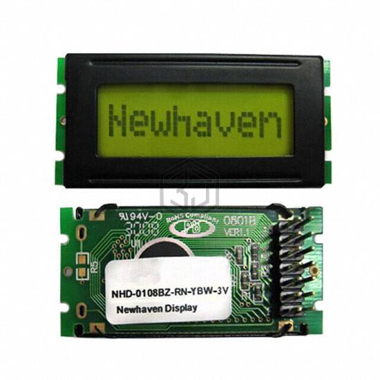 NHD-0108BZ-RN-YBW-3V - Newhaven Display Intl - Display Modules - LCD, OLED Character and Numeric