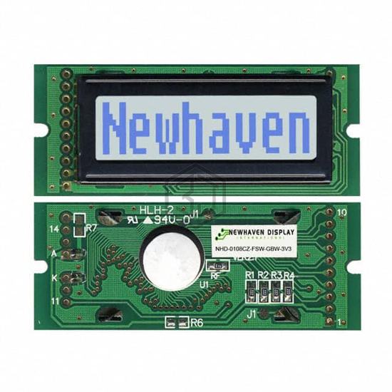 NHD-0108CZ-FSW-GBW-3V3 - Newhaven Display Intl - Display Modules - LCD, OLED Character and Numeric