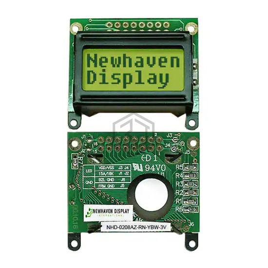 NHD-0208AZ-RN-YBW-3V - Newhaven Display Intl - Display Modules - LCD, OLED Character and Numeric