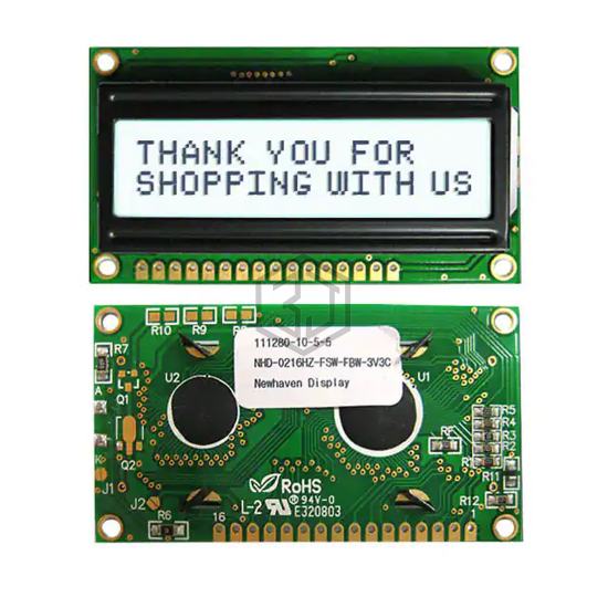 NHD-0216HZ-FSW-FBW-3V3C - Newhaven Display Intl - Display Modules - LCD, OLED Character and Numeric