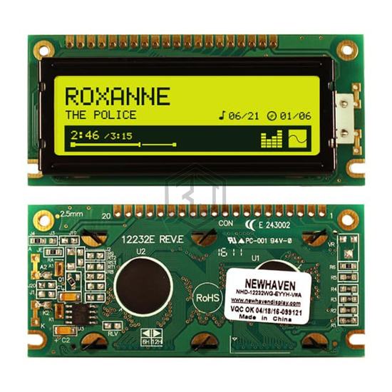 NHD-12232WG-EYYH-V#A - Newhaven Display Intl - Display Modules - LCD, OLED, Graphic