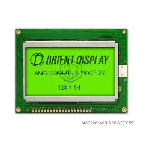 AMG12864AR-B-Y6WFDY-SS - Orient Display - duplicate use 3444 - Display Modules - LCD, OLED, Graphic