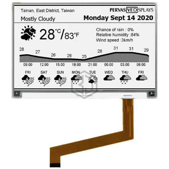 E2741CS0B2 - Pervasive Displays - Display Modules - LCD, OLED, Graphic