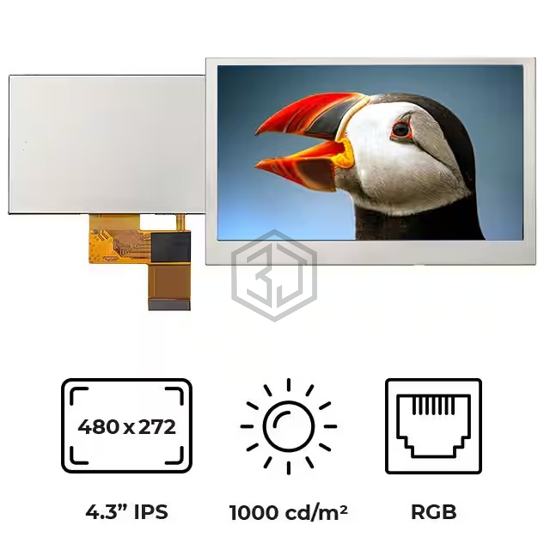 RVT43HLTNWN00 - Riverdi - Display Modules - LCD, OLED, Graphic