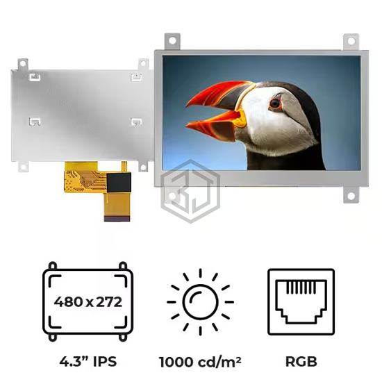 RVT43HLTFWN00 - Riverdi - Display Modules - LCD, OLED, Graphic