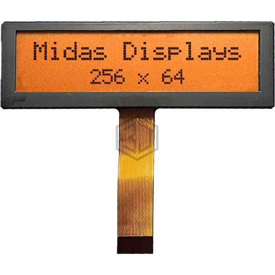 BTHQ256064AV-FETF-06-LED-AMBER - Midas Displays - Display Modules - LCD, OLED, Graphic