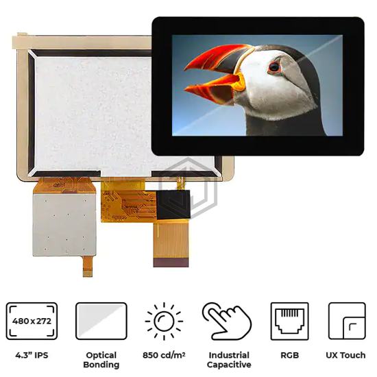 RVT43HLTNWC00-B - Riverdi - Display Modules - LCD, OLED, Graphic