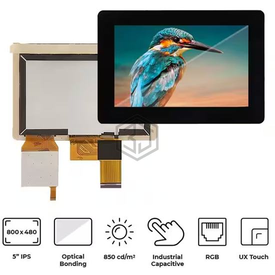 RVT50HQTNWC00-B - Riverdi - Display Modules - LCD, OLED, Graphic