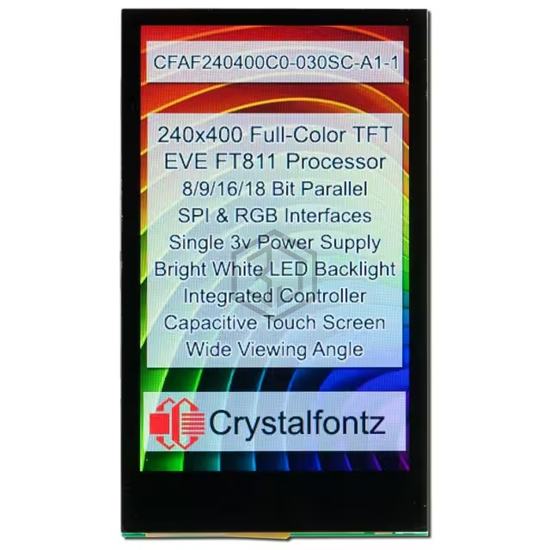 CFAF240400C0-030SC-A1-1 - Crystalfontz - Display Modules - LCD, OLED, Graphic