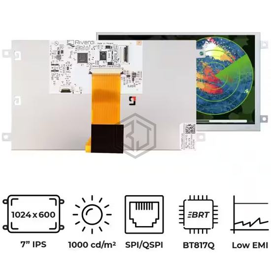 RVT70HSBFWN00 - Riverdi - Display Modules - LCD, OLED, Graphic