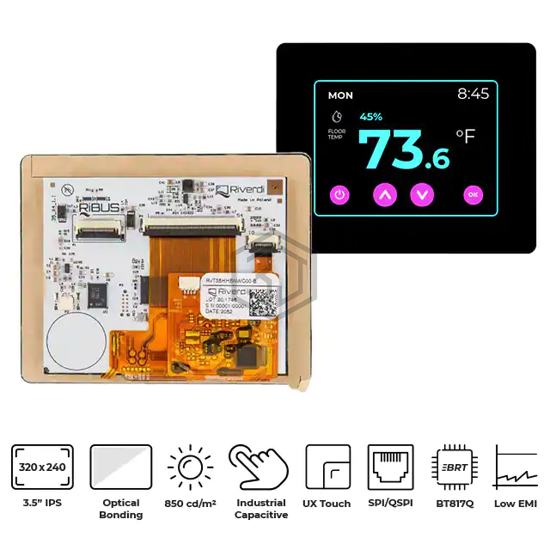 RVT35HHBNWC00-B - Riverdi - Display Modules - LCD, OLED, Graphic