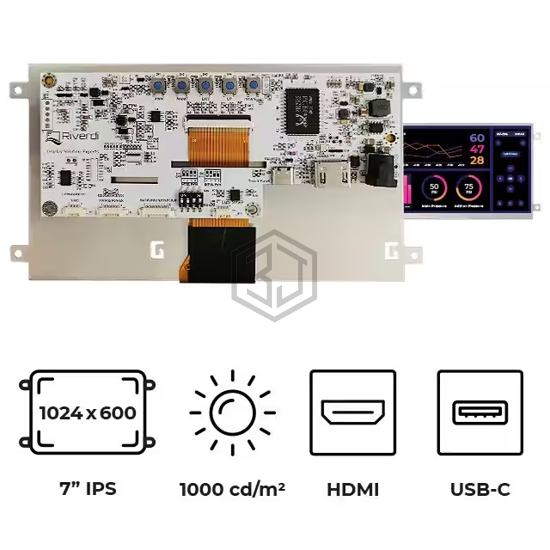 RVT70HSHFWN00 - Riverdi - Display Modules - LCD, OLED, Graphic