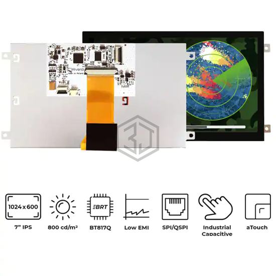 RVT70HSBFWCA0 - Riverdi - Display Modules - LCD, OLED, Graphic