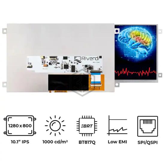 RVT101HVBFWN00 - Riverdi - Display Modules - LCD, OLED, Graphic
