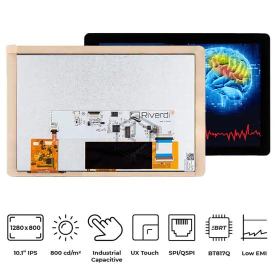 RVT101HVBNWC00 - Riverdi - Display Modules - LCD, OLED, Graphic