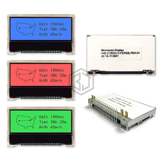 NHD-C12832A1Z-FS(RGB)-FBW-3V - Newhaven Display Intl - Display Modules - LCD, OLED, Graphic
