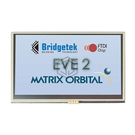 EVE2-43A-BLM-TPR - Matrix Orbital - Display Modules - LCD, OLED, Graphic