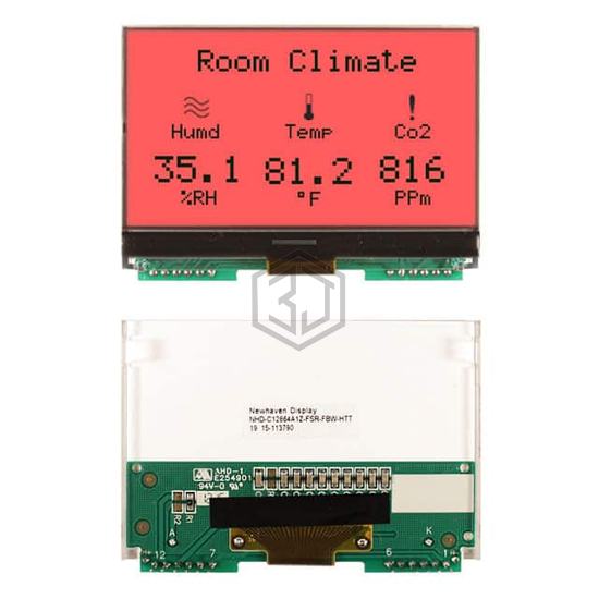 NHD-C12864A1Z-FSR-FBW-HTT - Newhaven Display Intl - Display Modules - LCD, OLED, Graphic