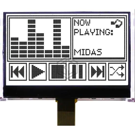 MCCOG128064N6W-FPTLW - Midas Displays - Display Modules - LCD, OLED, Graphic