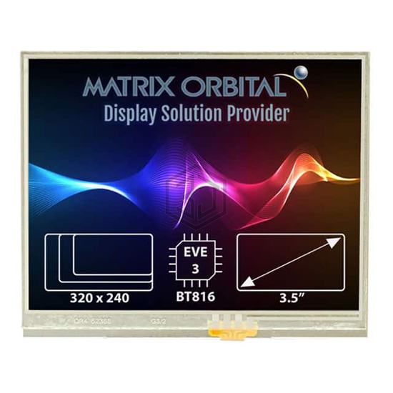 EVE3-35A-BLM-TPR-F32 - Matrix Orbital - Display Modules - LCD, OLED, Graphic