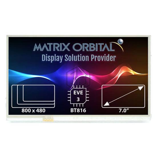 EVE3-70A-BLM-TPN-F32 - Matrix Orbital - Display Modules - LCD, OLED, Graphic