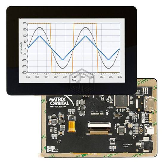 HTT50G-TPC-BLM-B0-H5-CH-VPT - Matrix Orbital - Display Modules - LCD, OLED, Graphic