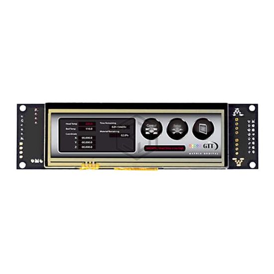 GTT38A-TPR-BLH-B0-H1-CT-VPT - Matrix Orbital - Display Modules - LCD, OLED, Graphic