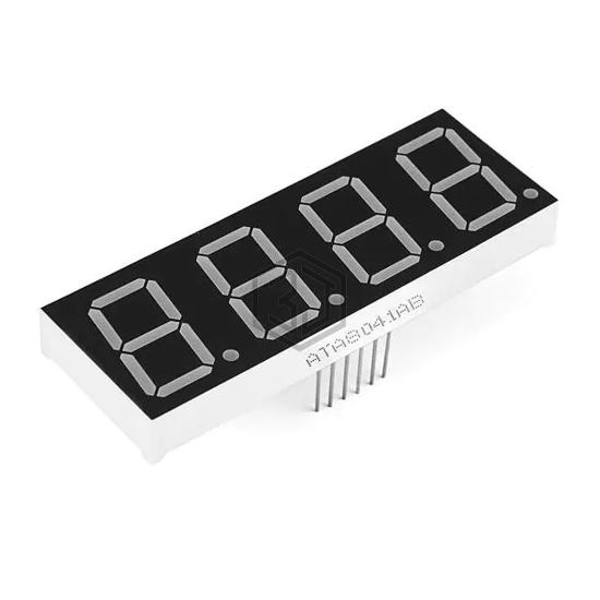 PART 4 DIGIT 7 SEGMENT DISPLAY - Gearbox Labs - Display Modules - LED Character and Numeric
