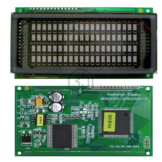 M0420SD-204SDAR1-3 - Newhaven Display Intl - Display Modules - Vacuum Fluorescent (VFD)