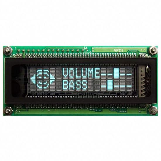 VK162-12-VPT - Matrix Orbital - Display Modules - Vacuum Fluorescent (VFD)
