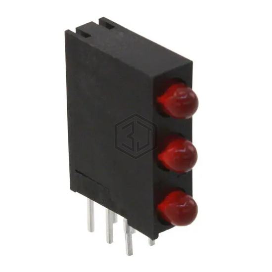 WP934SA/3SRD - Kingbright - LEDs - Circuit Board Indicators, Arrays, Light Bars, Bar Graphs