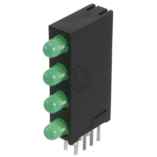WP934SB/4GD - Kingbright - LEDs - Circuit Board Indicators, Arrays, Light Bars, Bar Graphs