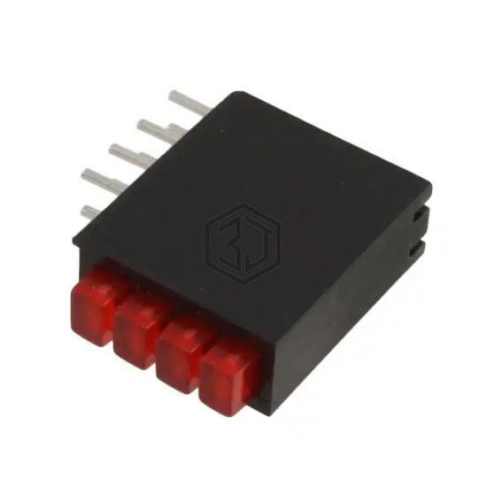 WP914CK/4IDT - Kingbright - LEDs - Circuit Board Indicators, Arrays, Light Bars, Bar Graphs