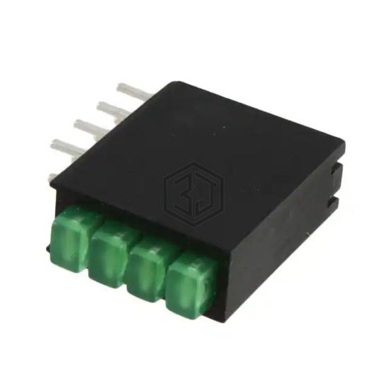WP914CK/4GDT - Kingbright - LEDs - Circuit Board Indicators, Arrays, Light Bars, Bar Graphs