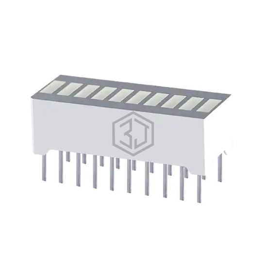 DC10CGKWA - Kingbright - LEDs - Circuit Board Indicators, Arrays, Light Bars, Bar Graphs
