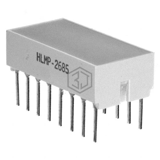 HLMP-2685-EF000 - Broadcom Limited - LEDs - Circuit Board Indicators, Arrays, Light Bars, Bar Graphs