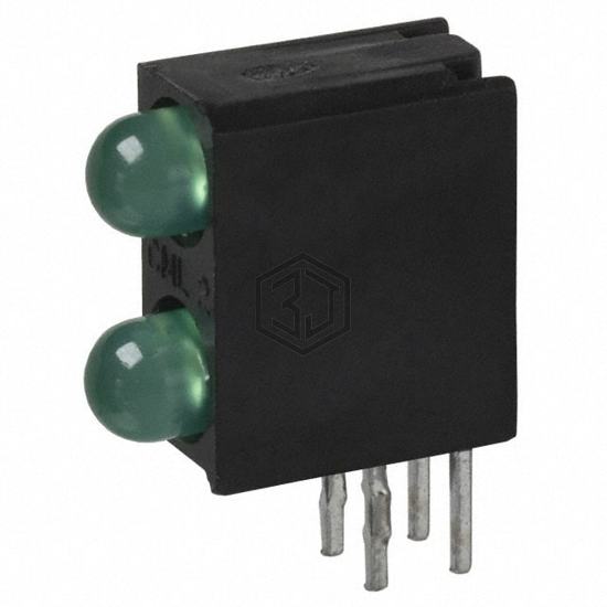553-0122 - Visual Communications Company - VCC - LEDs - Circuit Board Indicators, Arrays, Light Bars, Bar Graphs