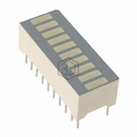 DC10YWA - Kingbright - LEDs - Circuit Board Indicators, Arrays, Light Bars, Bar Graphs