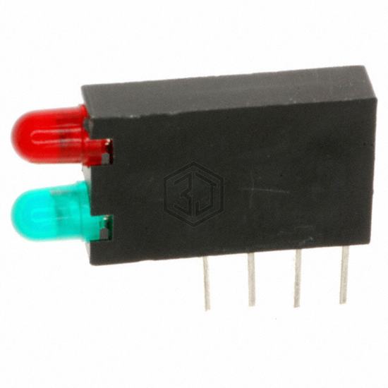 5682F1_5 - Visual Communications Company - VCC - LEDs - Circuit Board Indicators, Arrays, Light Bars, Bar Graphs