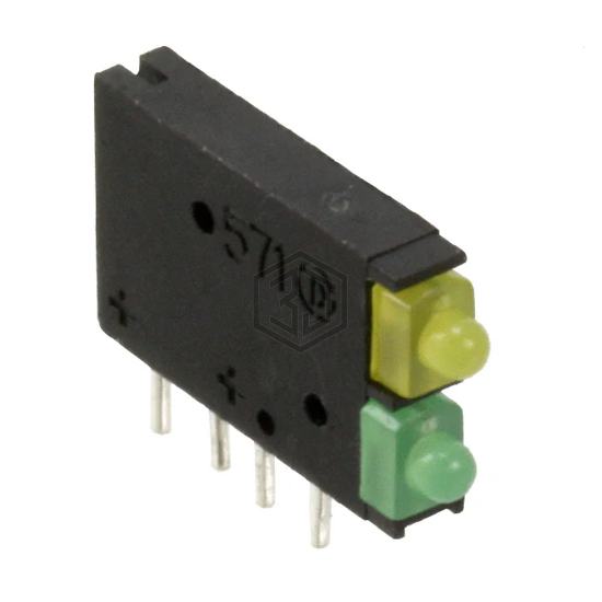 5710132100F - Dialight - LEDs - Circuit Board Indicators, Arrays, Light Bars, Bar Graphs