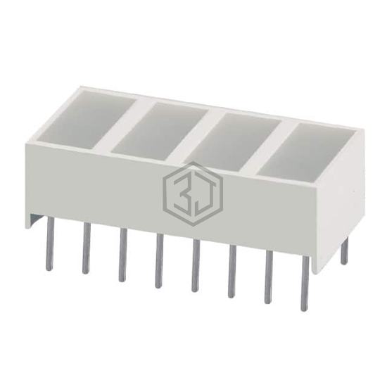 KB2720YW - Kingbright - LEDs - Circuit Board Indicators, Arrays, Light Bars, Bar Graphs