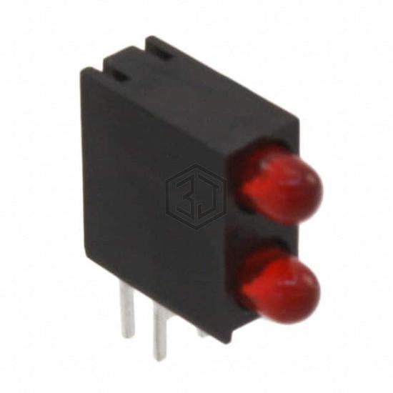 WP934EB/2SRD - Kingbright - LEDs - Circuit Board Indicators, Arrays, Light Bars, Bar Graphs