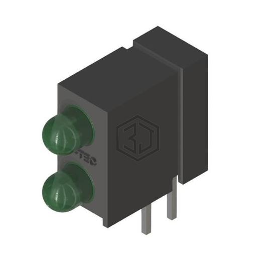PL308-2G13 - P-tec - LEDs - Circuit Board Indicators, Arrays, Light Bars, Bar Graphs