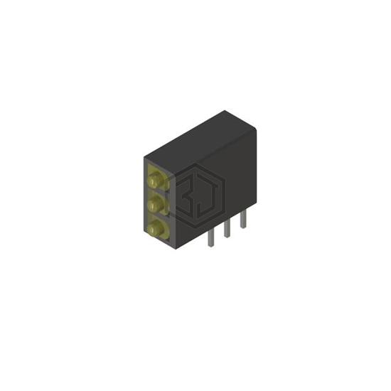 PL103-3Y01 - P-tec - LEDs - Circuit Board Indicators, Arrays, Light Bars, Bar Graphs