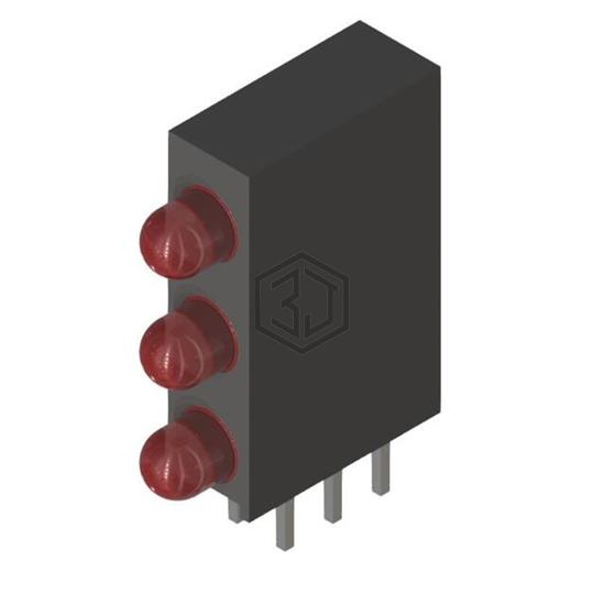 PL317-3R12 - P-tec - LEDs - Circuit Board Indicators, Arrays, Light Bars, Bar Graphs