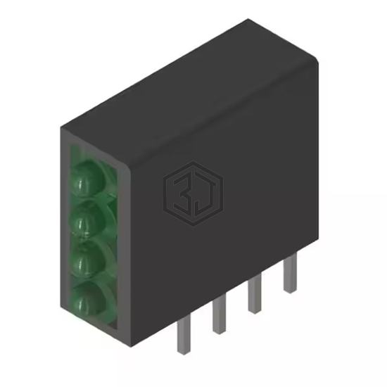 PL104-4G13 - P-tec - LEDs - Circuit Board Indicators, Arrays, Light Bars, Bar Graphs