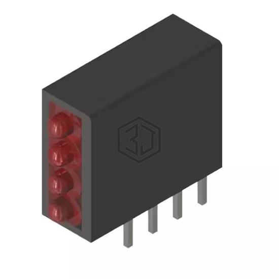 PL104-4R24 - P-tec - LEDs - Circuit Board Indicators, Arrays, Light Bars, Bar Graphs